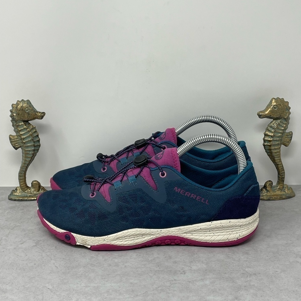Merrell Select Grip Blue Wing Running Shoes Blue Pink Unifly Women 7.5 - J69938